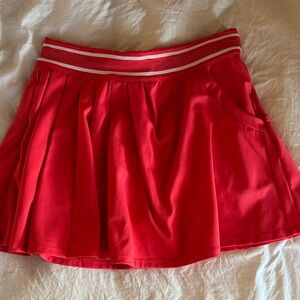 FP Movement by Free People Vibrant Red Skater Skirt